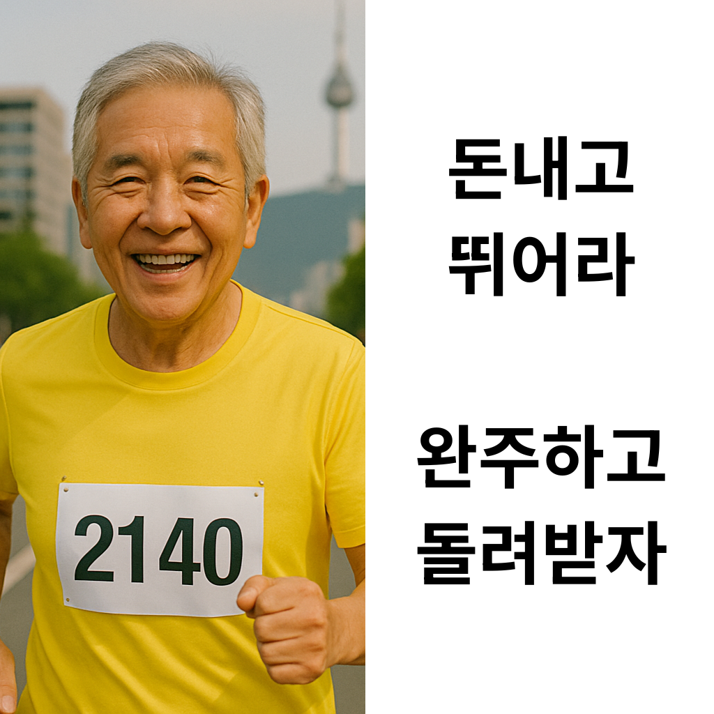 돈내고 뛰어라 완주하고 돌려받자