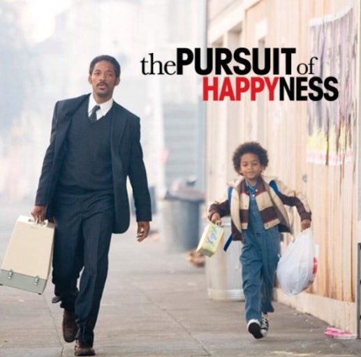 행복을 찾아서 영화 포스터 사진