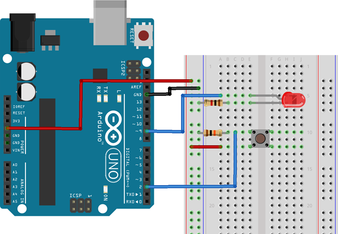 GPIO 인터럽트 회로도