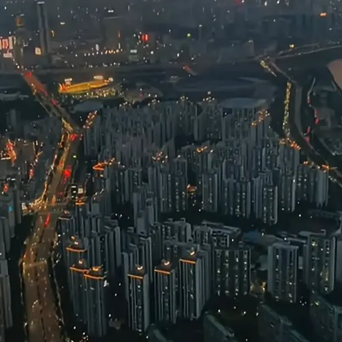 도심의 야경