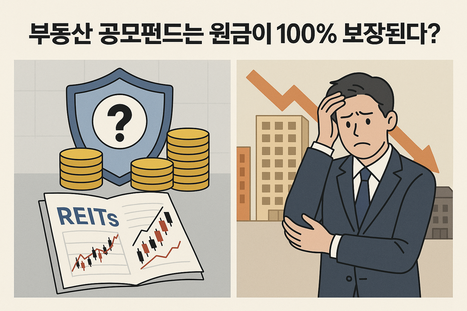 부동산 공모펀드는 원금이 100% 보장된다?
