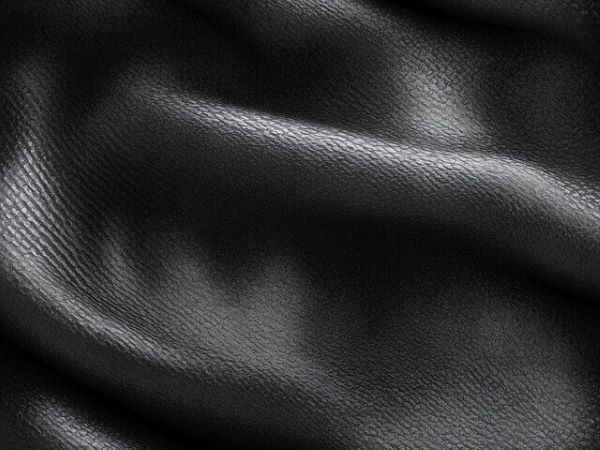 검은색 질감이 있는 원단 표면