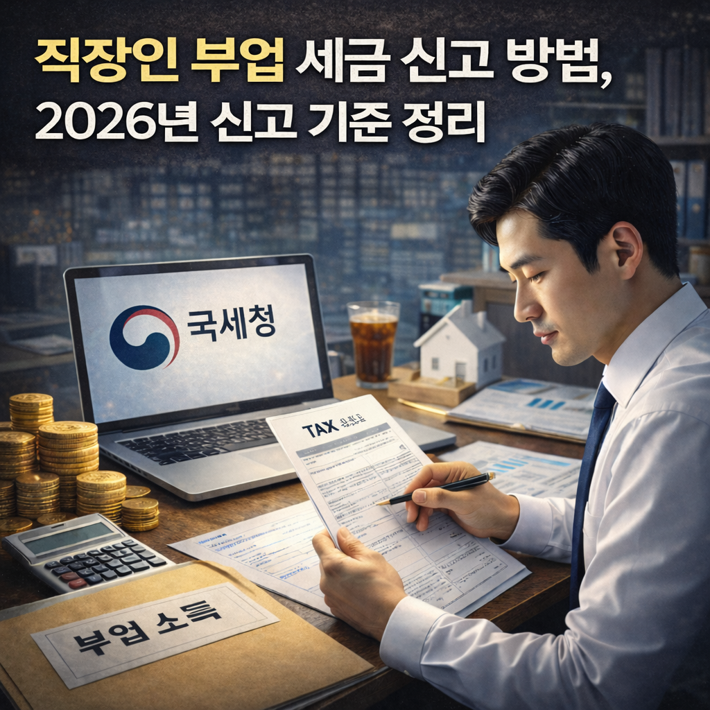 직장인 부업 세금 신고 방법, 2026년 신고 기준 정리