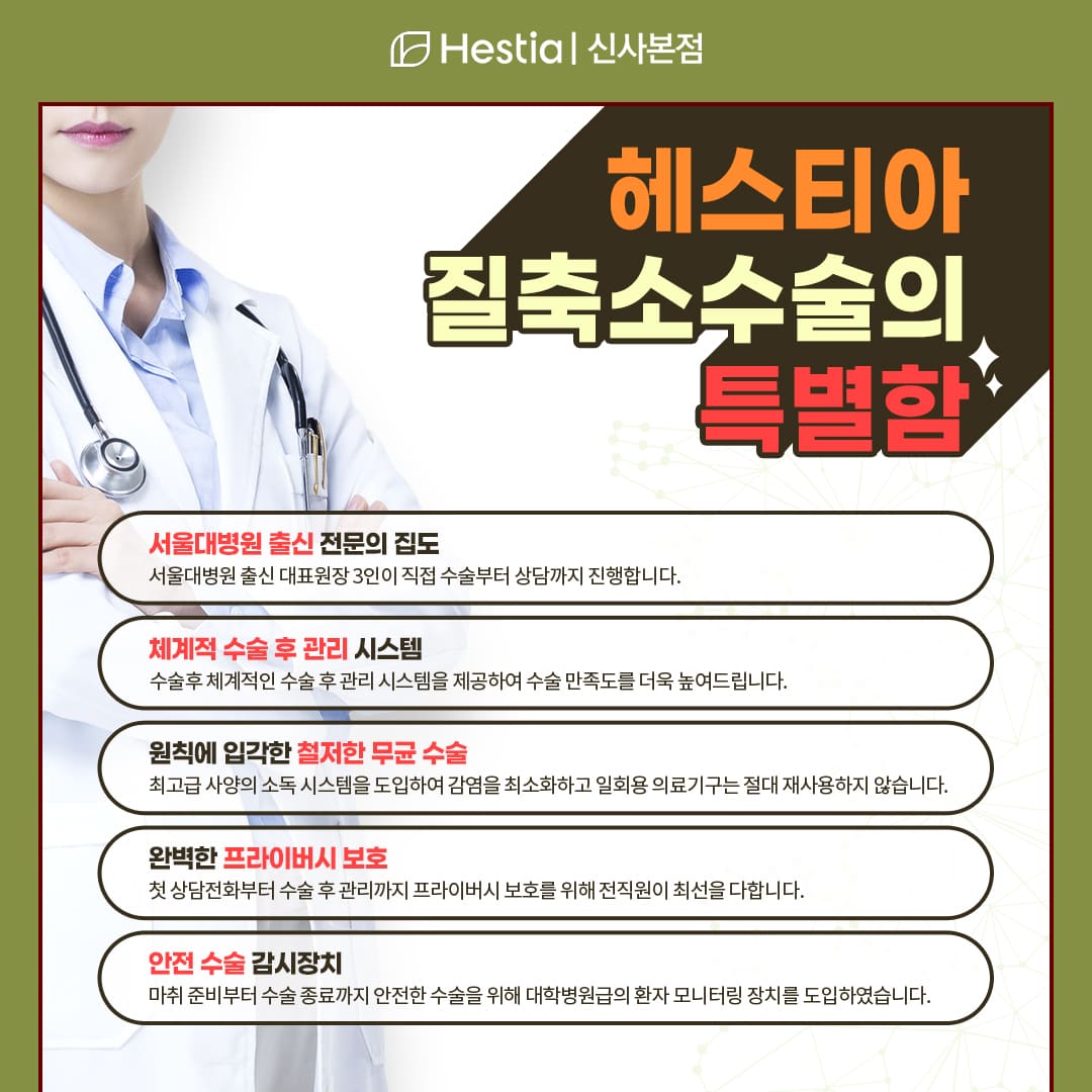 헤스티아 질축소수술의 특별함