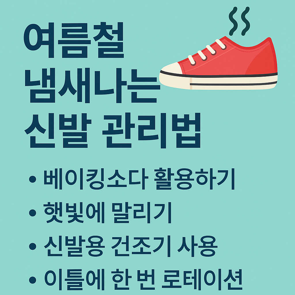 여름철 냄새나는 신발 관리법