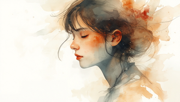 ISFP는 말보다 감정의 결을 통해 세상을 느끼는 사람들입니다. 조용히 사랑하고, 조용히 마음을 쓰고, 조용히 상처받는 편이며 감정을 숨긴다고 해서 얕은 것이 아니라, 오히려 더 섬세하고 깊은 편입니다에 관한 그림입니다