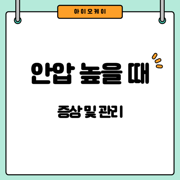 안압이-높을때