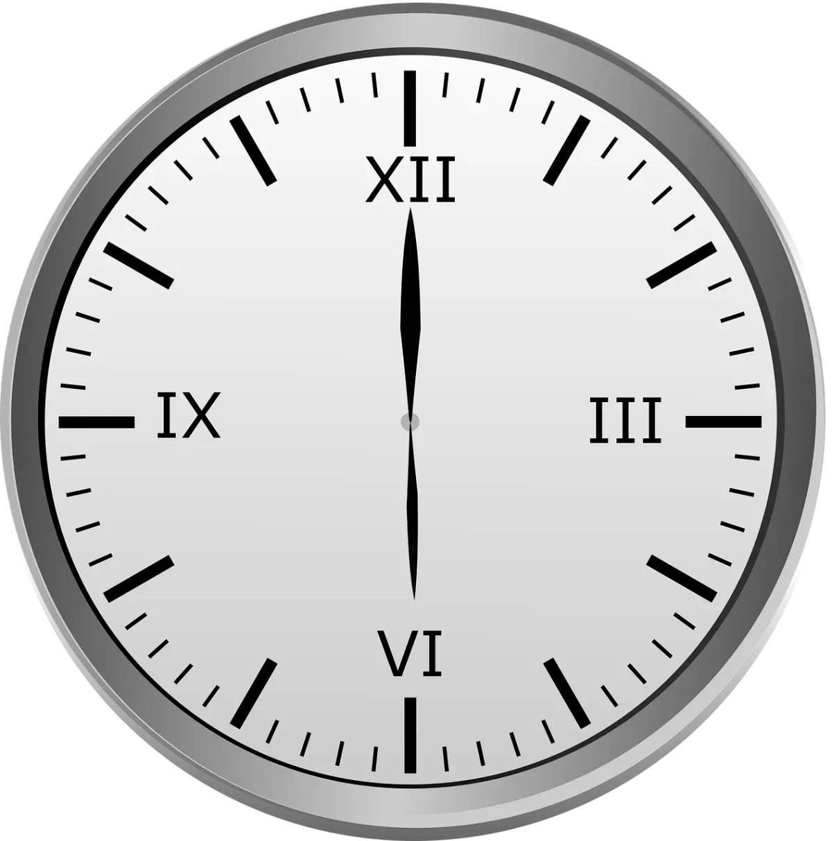 정각-6시를-알려주는-둥근형-벽시계