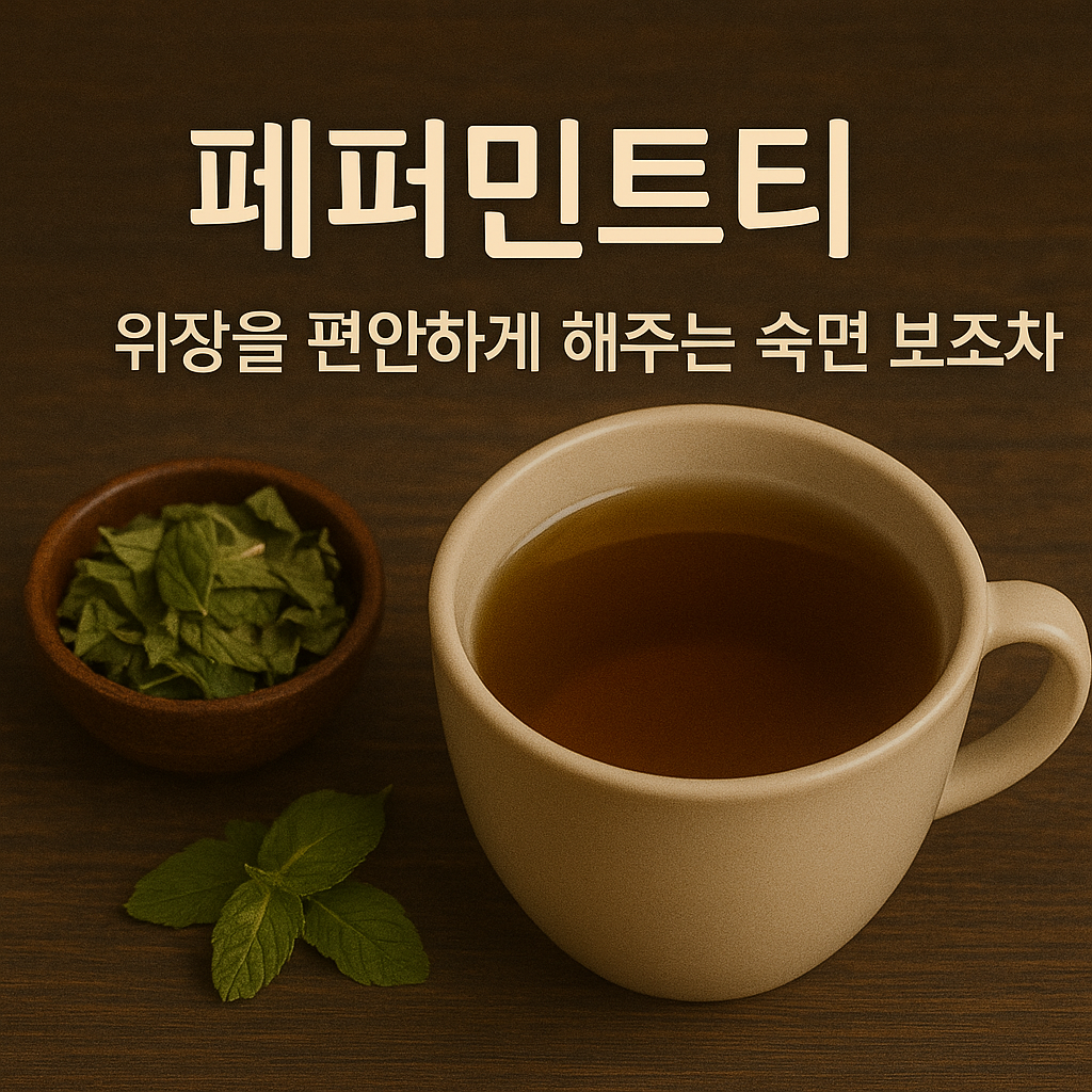 페퍼민트티 &ndash; 위장을 편안하게 해주는 숙면 보조차