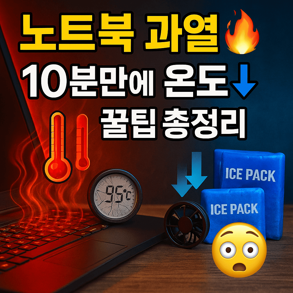 🔥 노트북 발열 심할 때 10분 만에 온도 확 낮추는 꿀팁 총정리