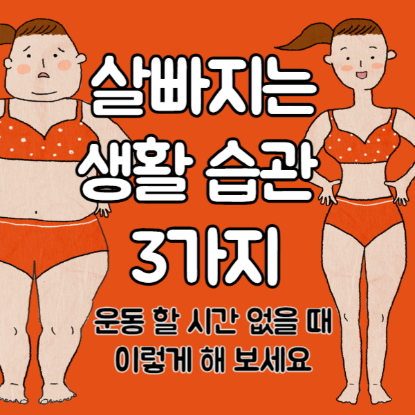 살 빠지는 생활 습관