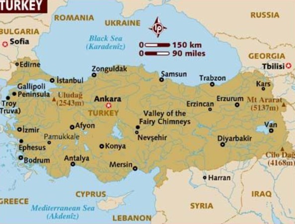 터키 지도 관련 사진