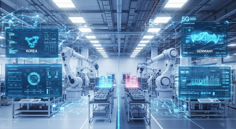 한국과 독일의 디지털트윈 CPS 기술 비교