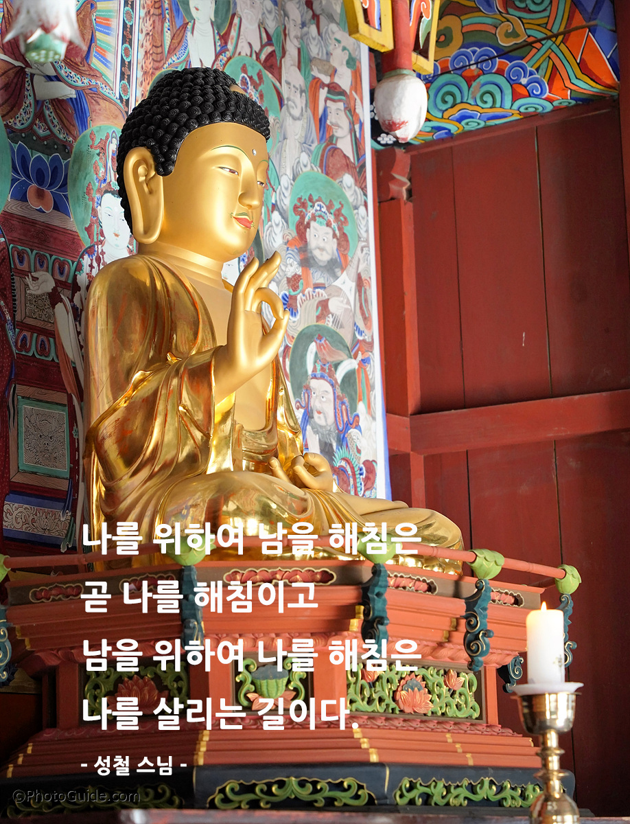 성철스님-명언-부처상