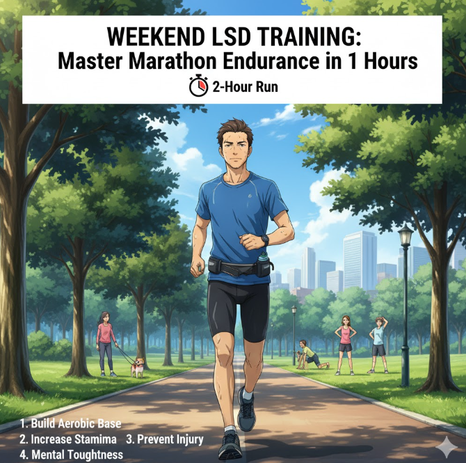 장인 LSD 훈련, 주말 2시간으로 마라톤 기초체력 완성하기