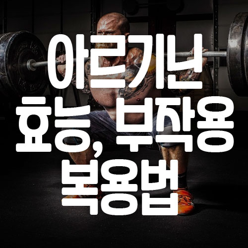 아르기닌 효능 부작용 복용법