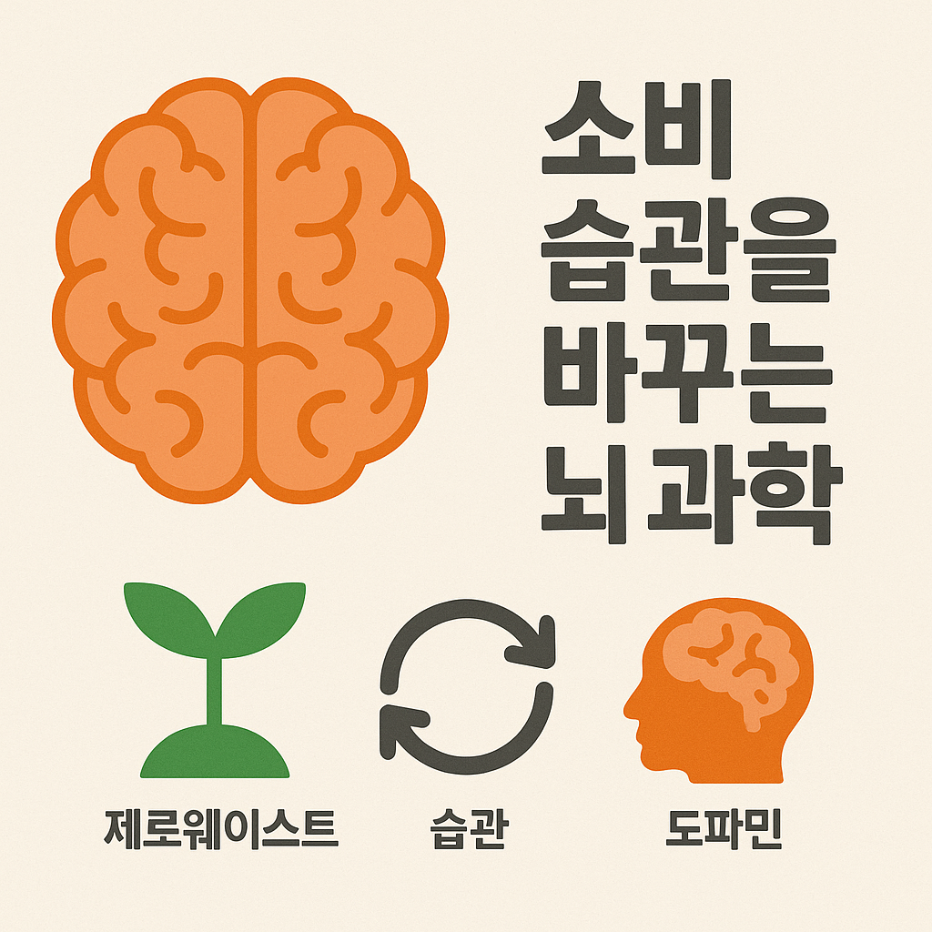 소비 습관을 바꾸는 뇌과학 이미지 :제로웨이스트와 도파민 연결