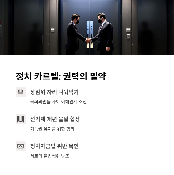 카르텔 정치 분야: 권력 유지의 밀약