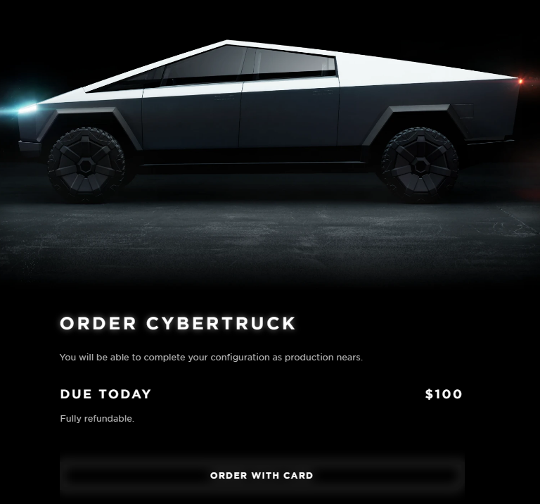 사이버트럭 예약하기