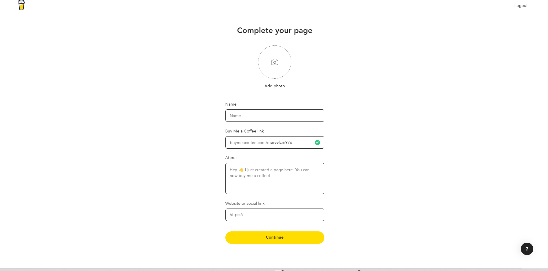 Buy me a coffee (바이미어커피)
