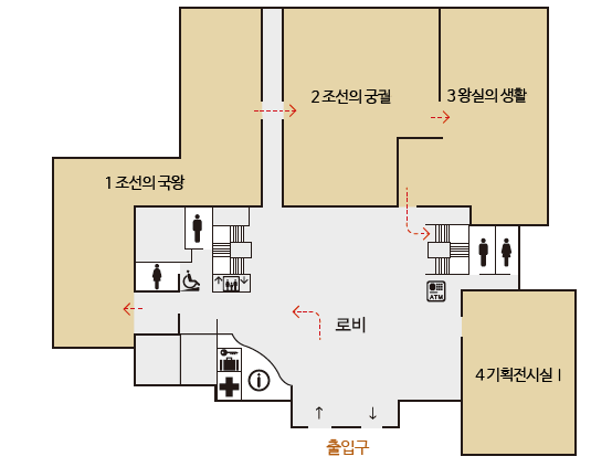 국립고궁박물관의-2층안내도