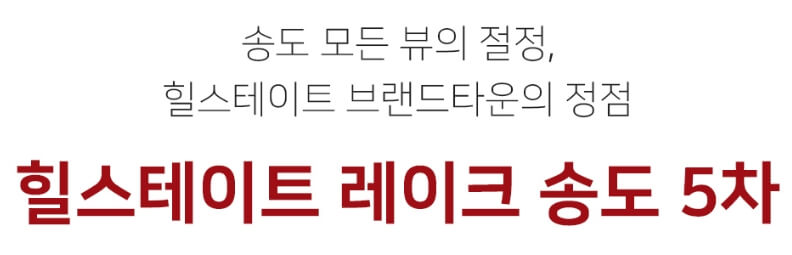 8.20 청약! 힐스테이트 레이크 송도5차 미리보기