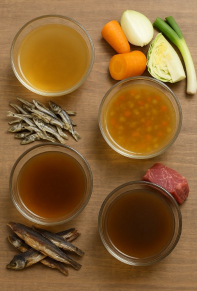 멸치·채소·디포리·쇠고기 육수 사진