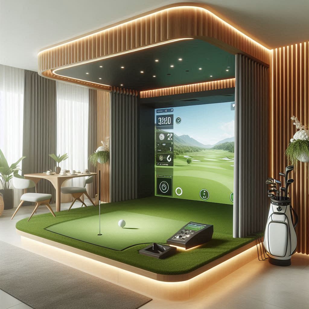 스크린골프장 배경