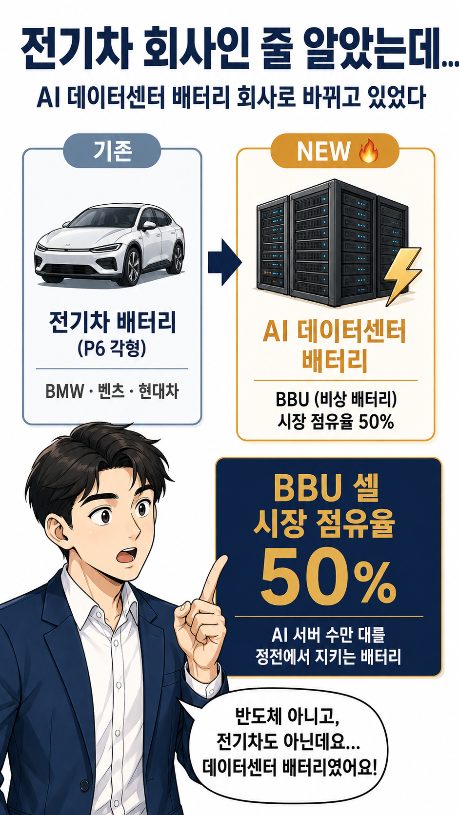 삼성SDI 전기차에서 AI 인프라 배터리로 웹툰