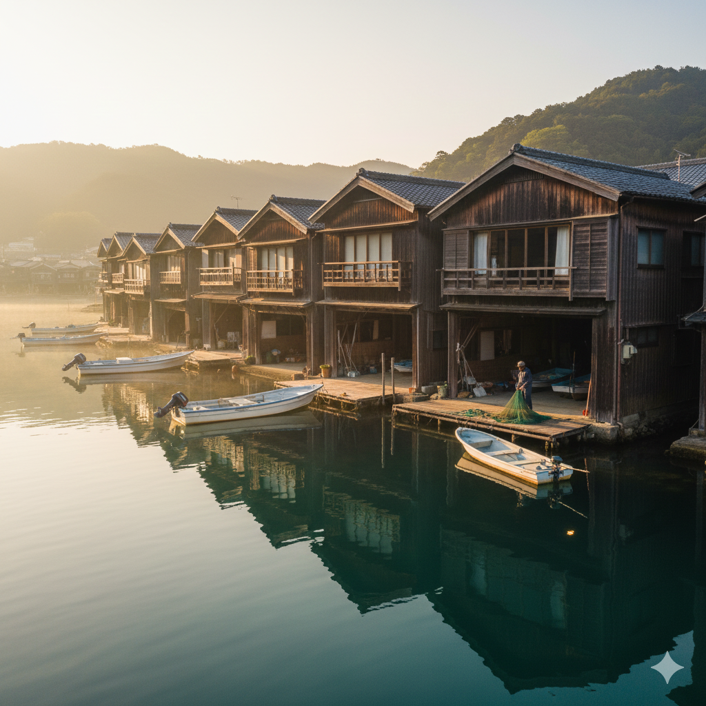 병풍처럼 멋진 이네노후나야 풍경