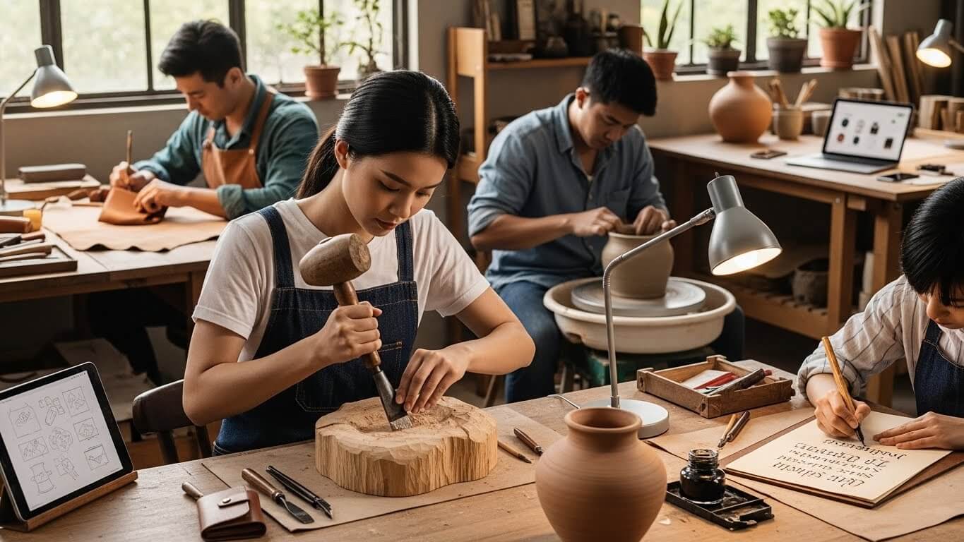 사라진 손기술 직업의 귀환 관련 사진