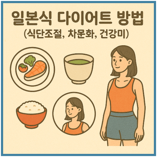 일본식 다이어트 방법 (식단조절, 차문화, 건강미)