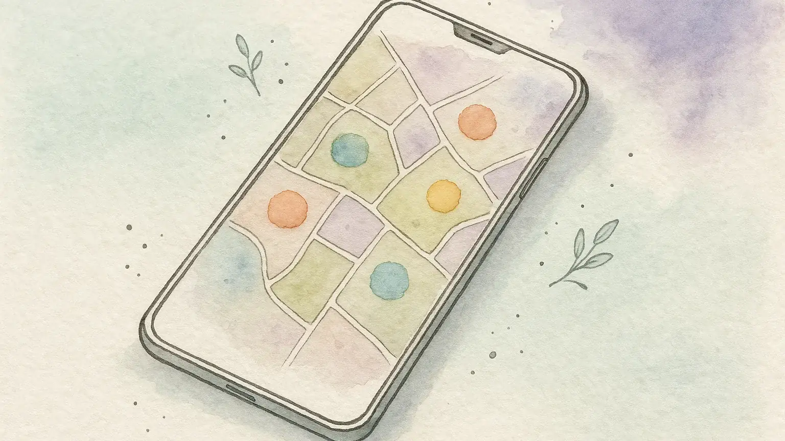 호갱노노 앱 메인 화면 - 지도 위에 실거래가가 표시된 모습