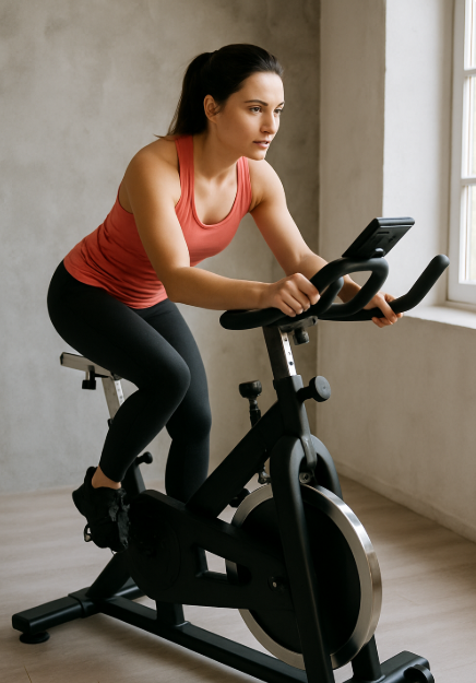 실내 사이클 운동 사진