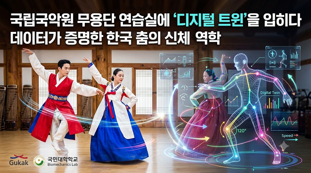 국립국악원 무용단 연습실에 '디지털 트윈'을 입히다: 데이터가 증명한 한국 춤의 신체 역학