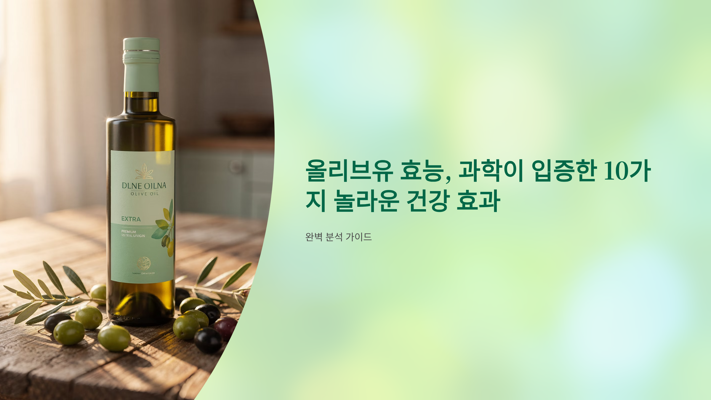 올리브유 효능 알아보기