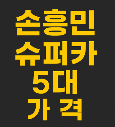 손흥민슈퍼카5대