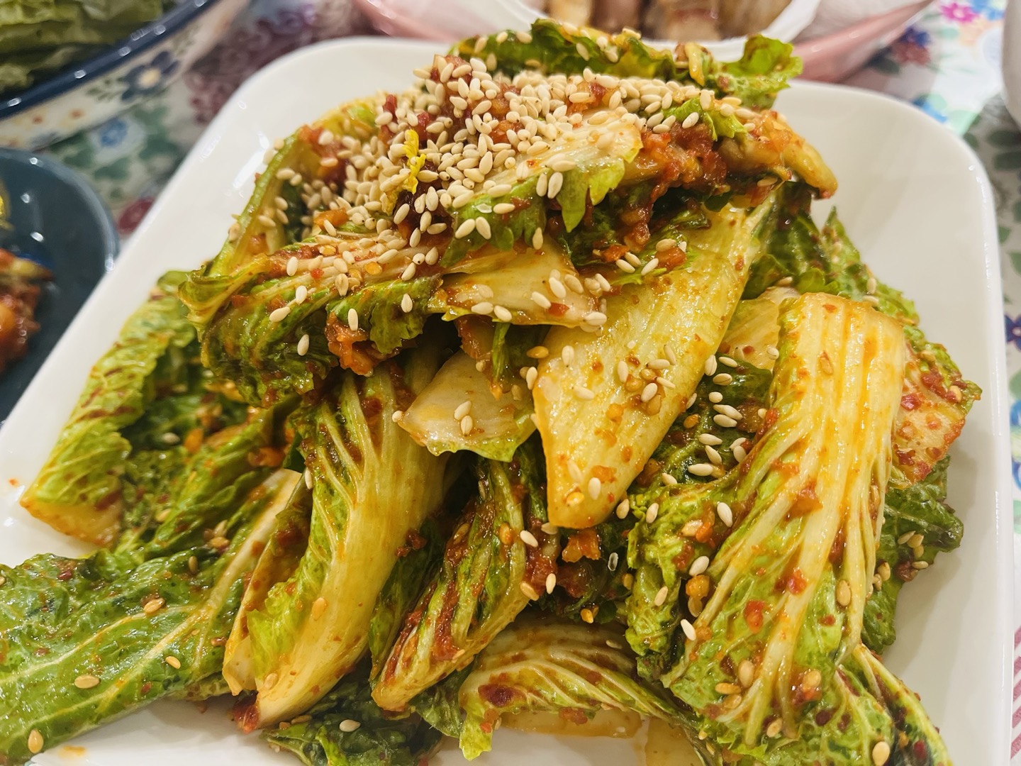 봄동무침