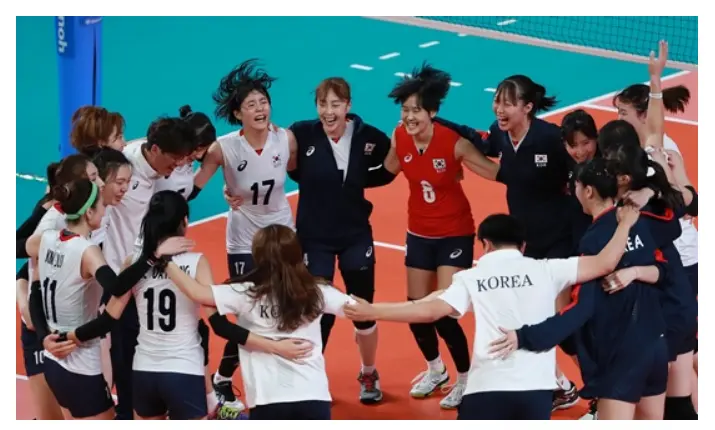 자카르타-팔렘방-아시안게임-여자배구-동메달