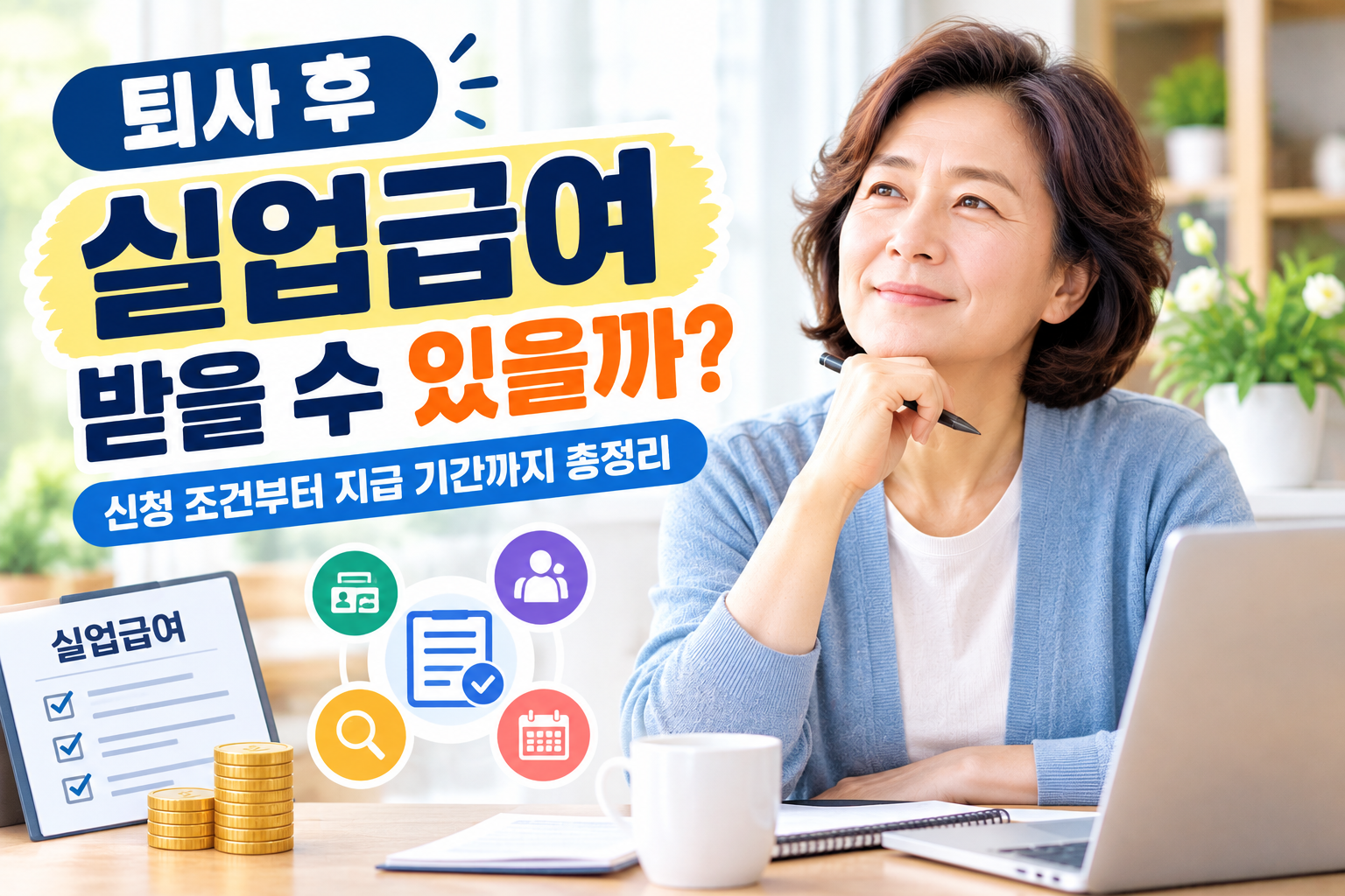 퇴사 후 실업급여 받을 수 있을까? 신청 조건부터 지급 기간까지 총정리