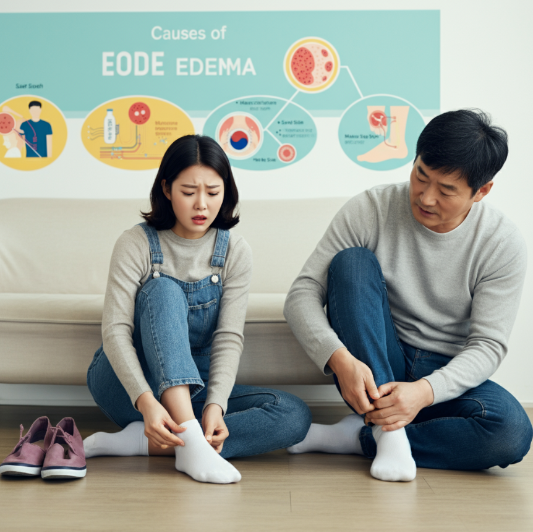 발이 붓는 현상