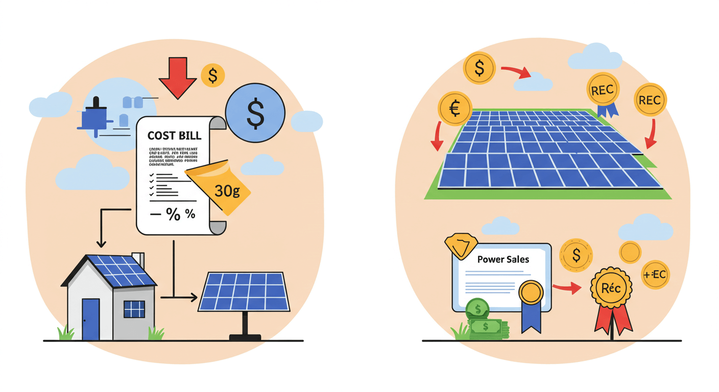 정부지원 방식: 주택은 보조, 상업은 REC