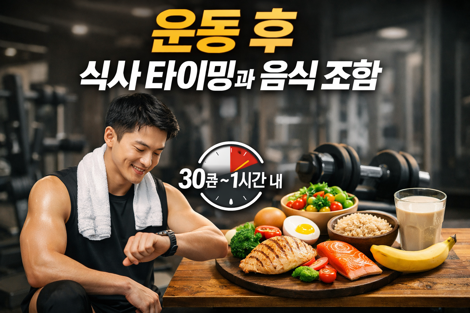 운동 후 음식 궁합