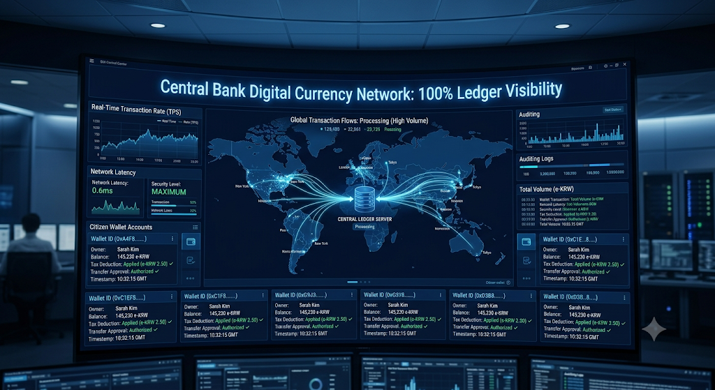 CBDC 중앙은행 디지털화폐 통제 원리 및 금융 감시 세수 확보 분석
