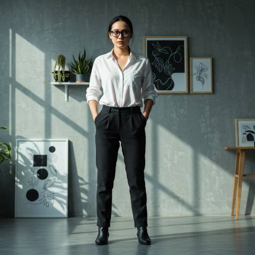 독립성 강한 이미지의 아시아 여성 사진