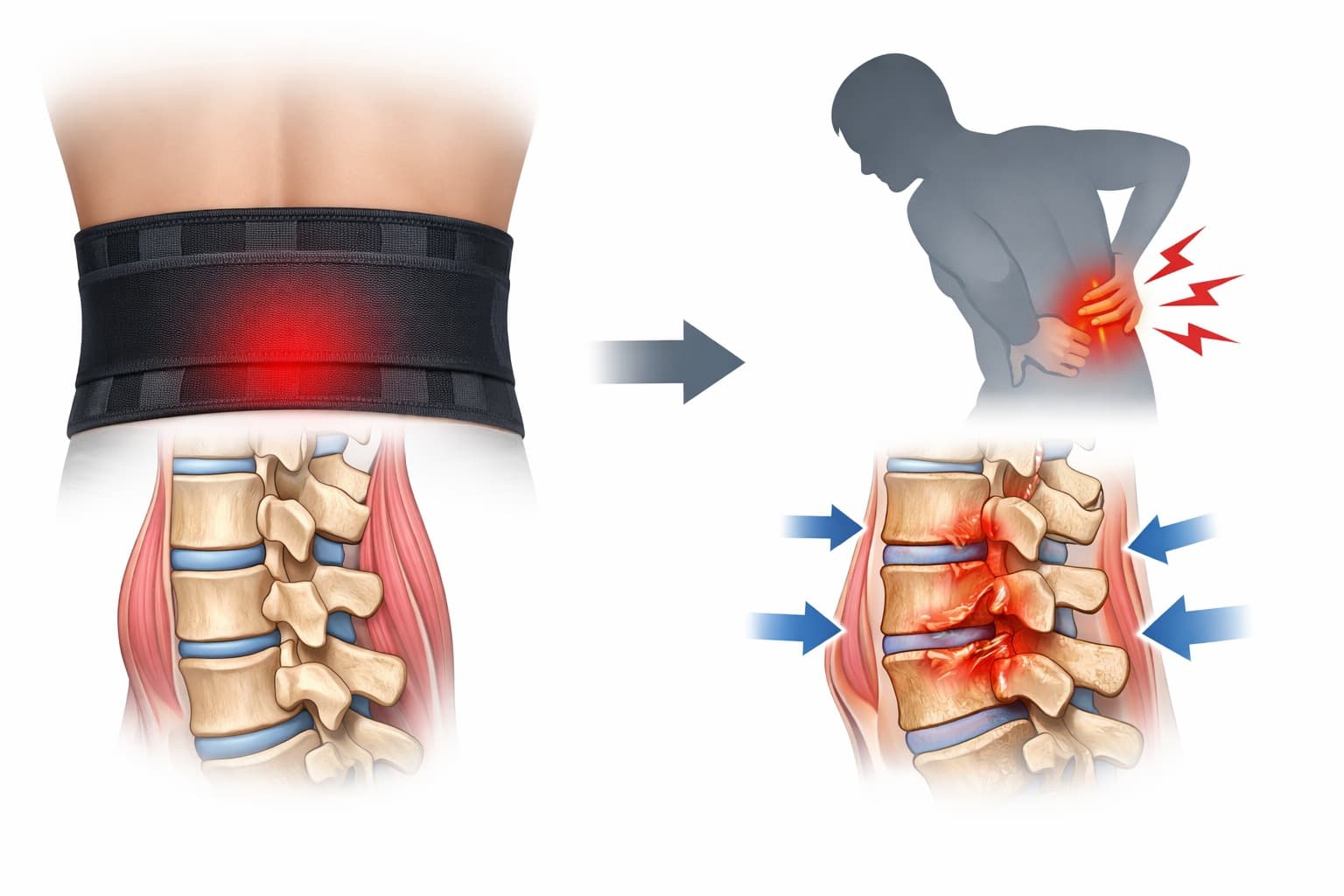 허리 보호대 장기 착용, 통증 완화가 아니라 근육 약화로 이어지는 원인