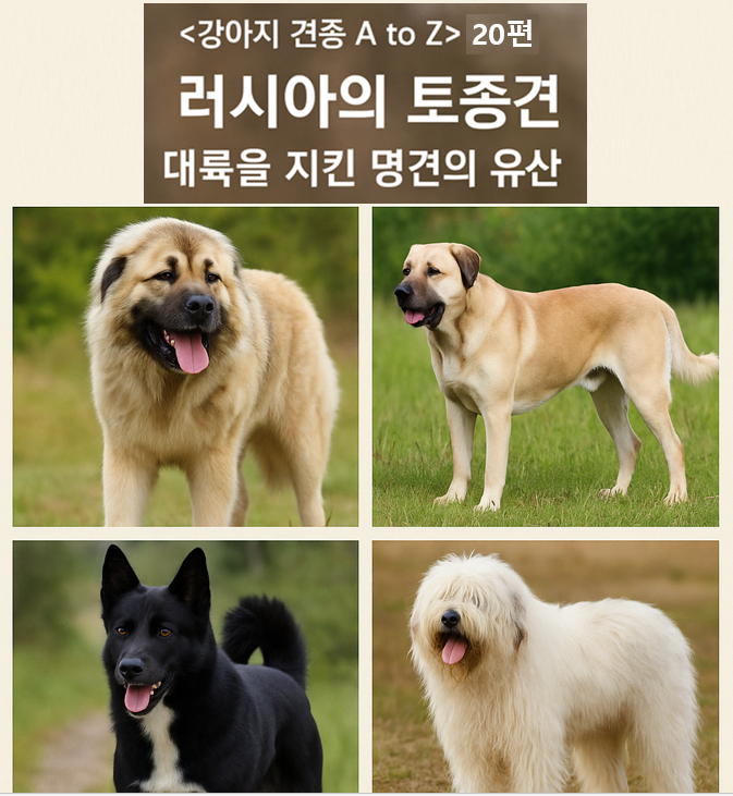 러시아의 토종견 이미지 – 국경과 전쟁의 개들