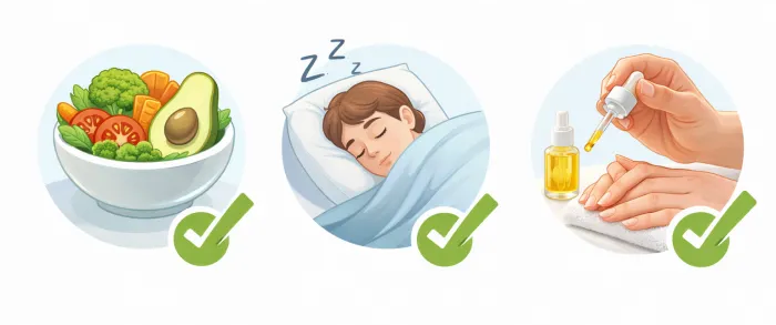 손톱에 세로줄이 생기는 이유