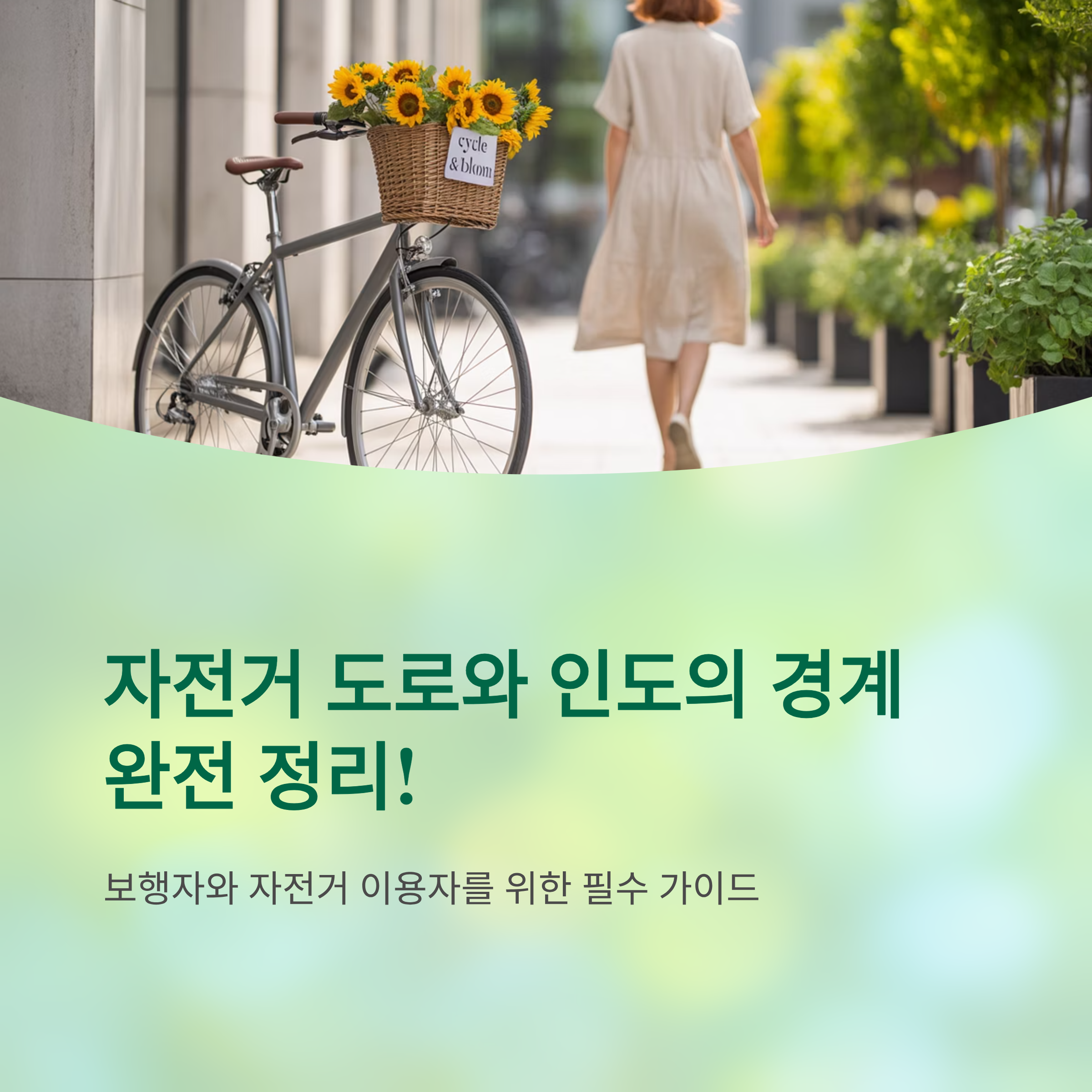자전거 도로와 인도의 경계 완전 정리!