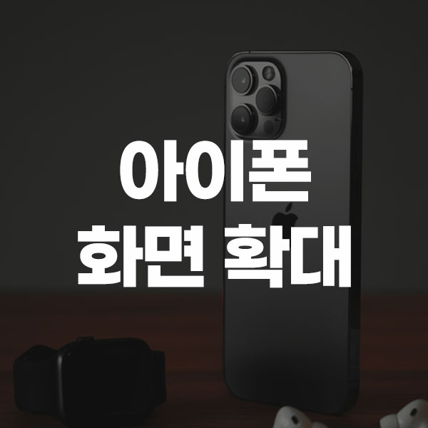 아이폰 화면 확대
